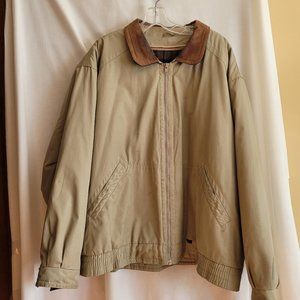 Vintage London Fog men's jacket with leather collar